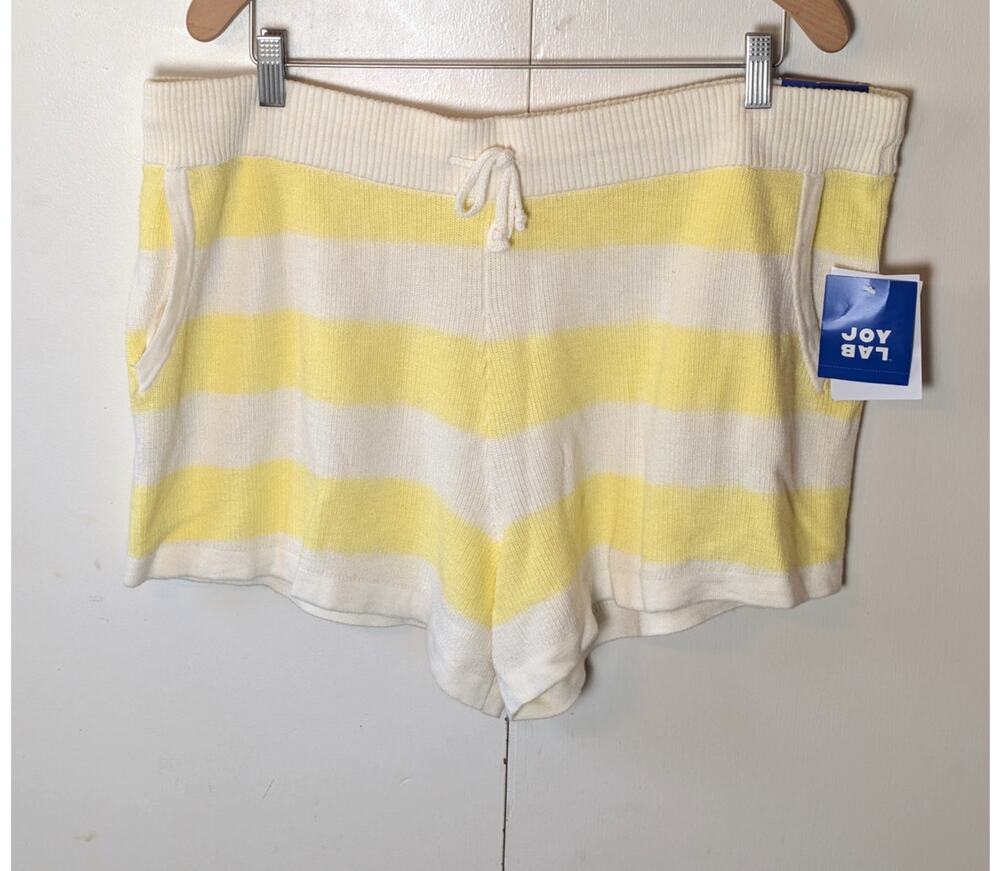 JoyLab Cream & Yellow Shorts XXL